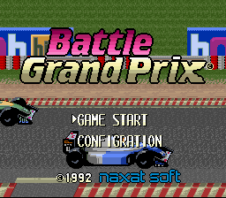 Battle Grand Prix (Japan) Title Screen